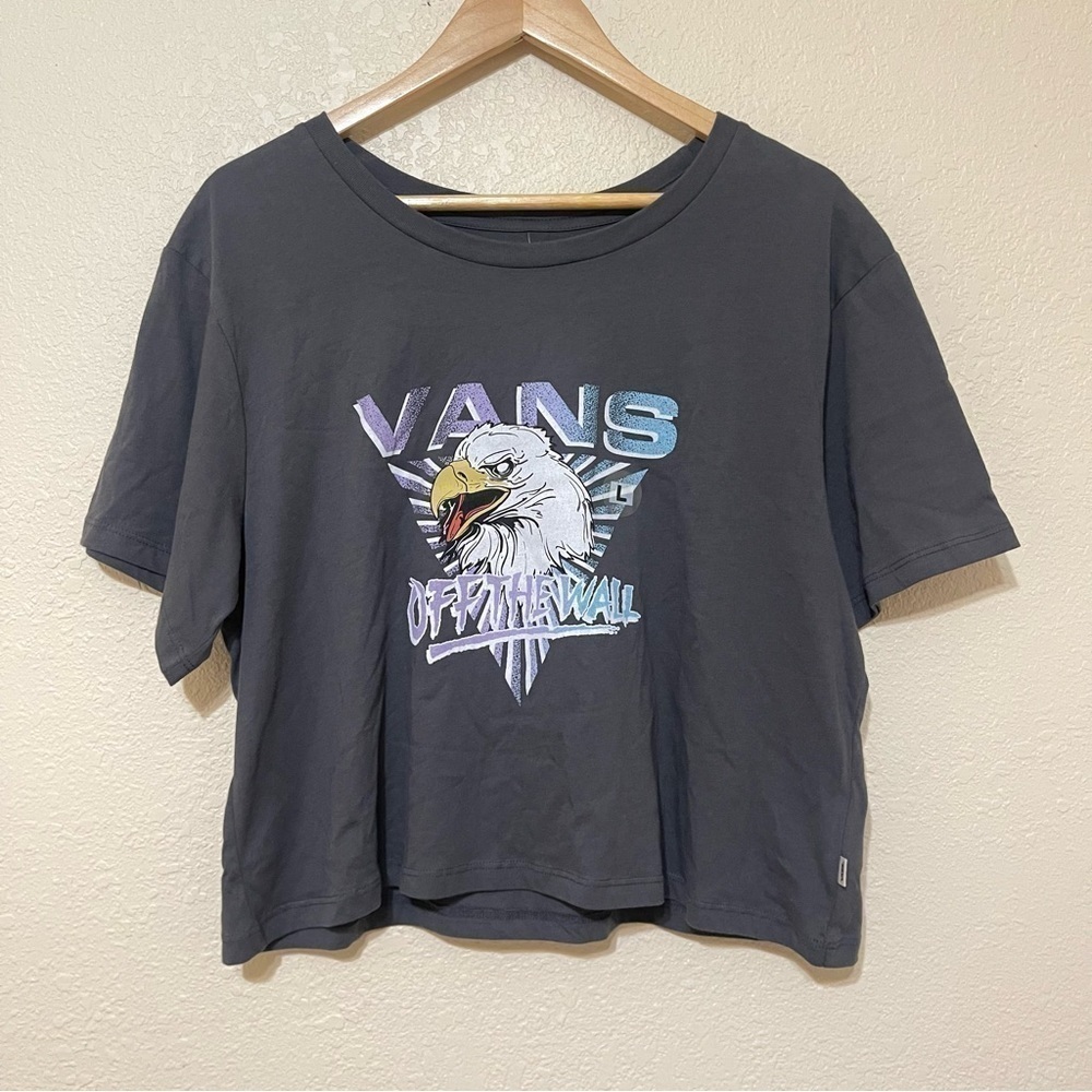 Vans Wingston Short Sleeve Cropped Top Size Large Women